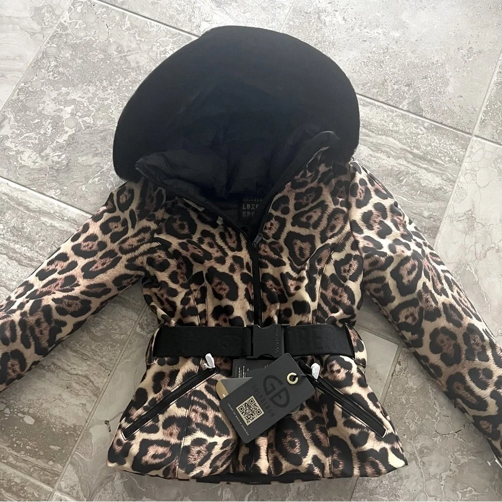 Goldbergh x Revolve Women’s Hooded Fierce Winter Jacket, Brown, US 10 - Picture 10 of 15